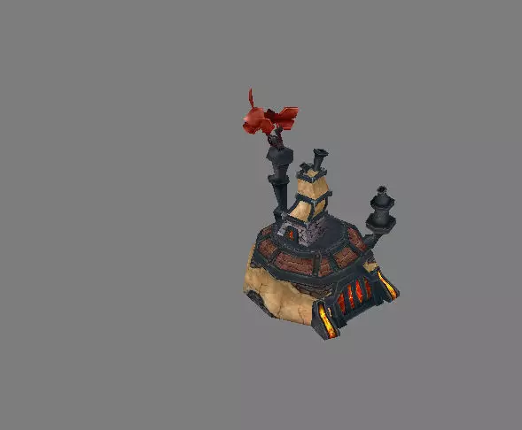 Game Model Arena - Furnaces 01 3D model_0
