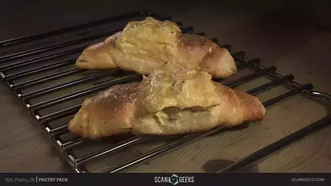 Pastry 08 - Photogrammetry Asset 3D PhotoScan Low-poly 3D model