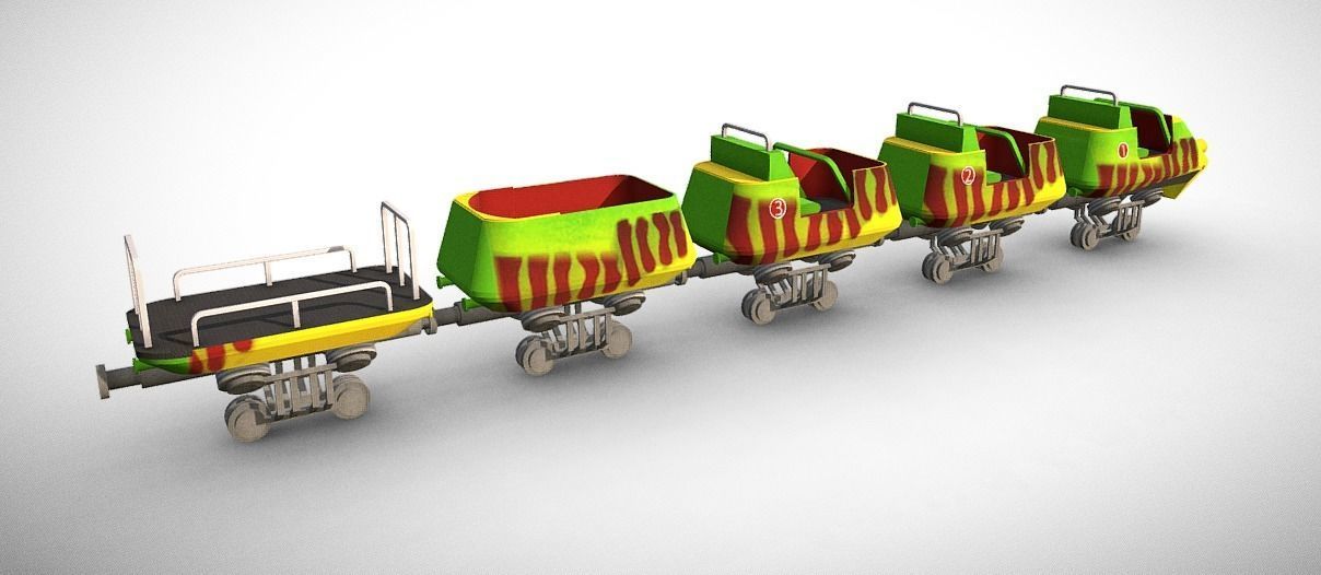 Jurassic Park Bone Shaker Train 3D model_1