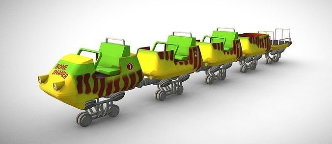 Jurassic Park Bone Shaker Train 3D model