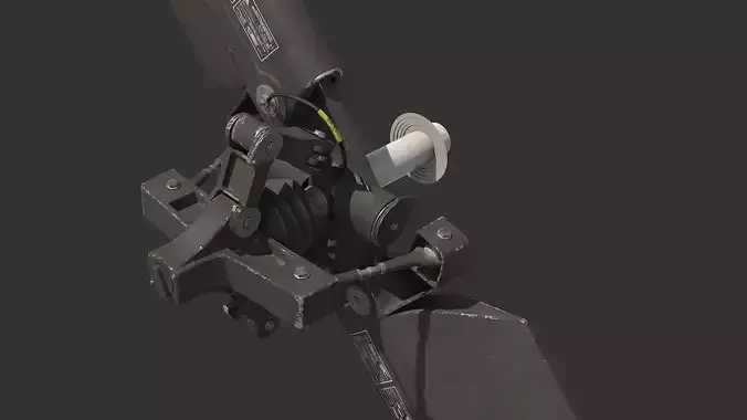 Tail Rotor T 129 Atak Helicopter 3D model