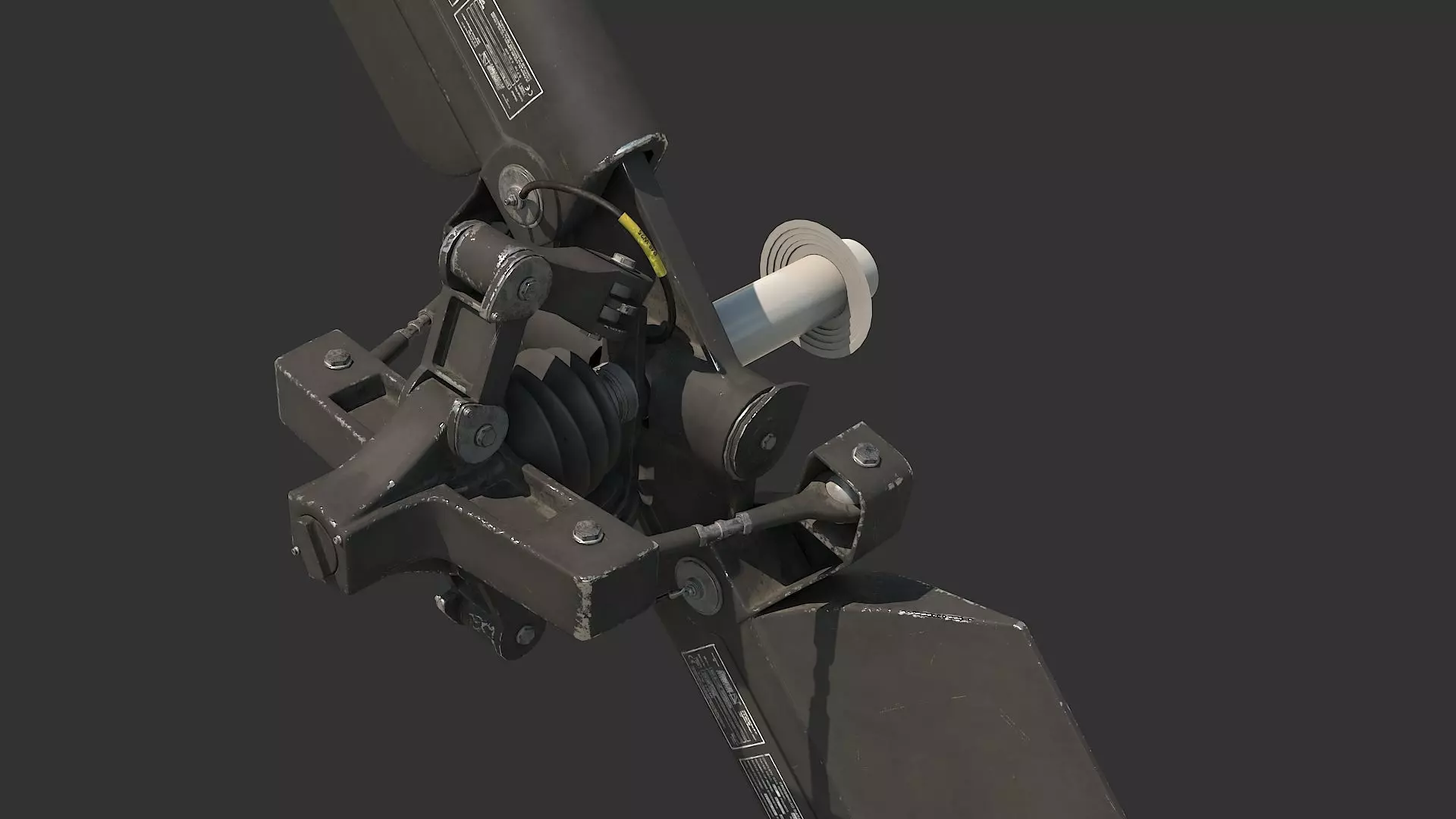 Tail Rotor T 129 Atak Helicopter 3D model 3D model_0