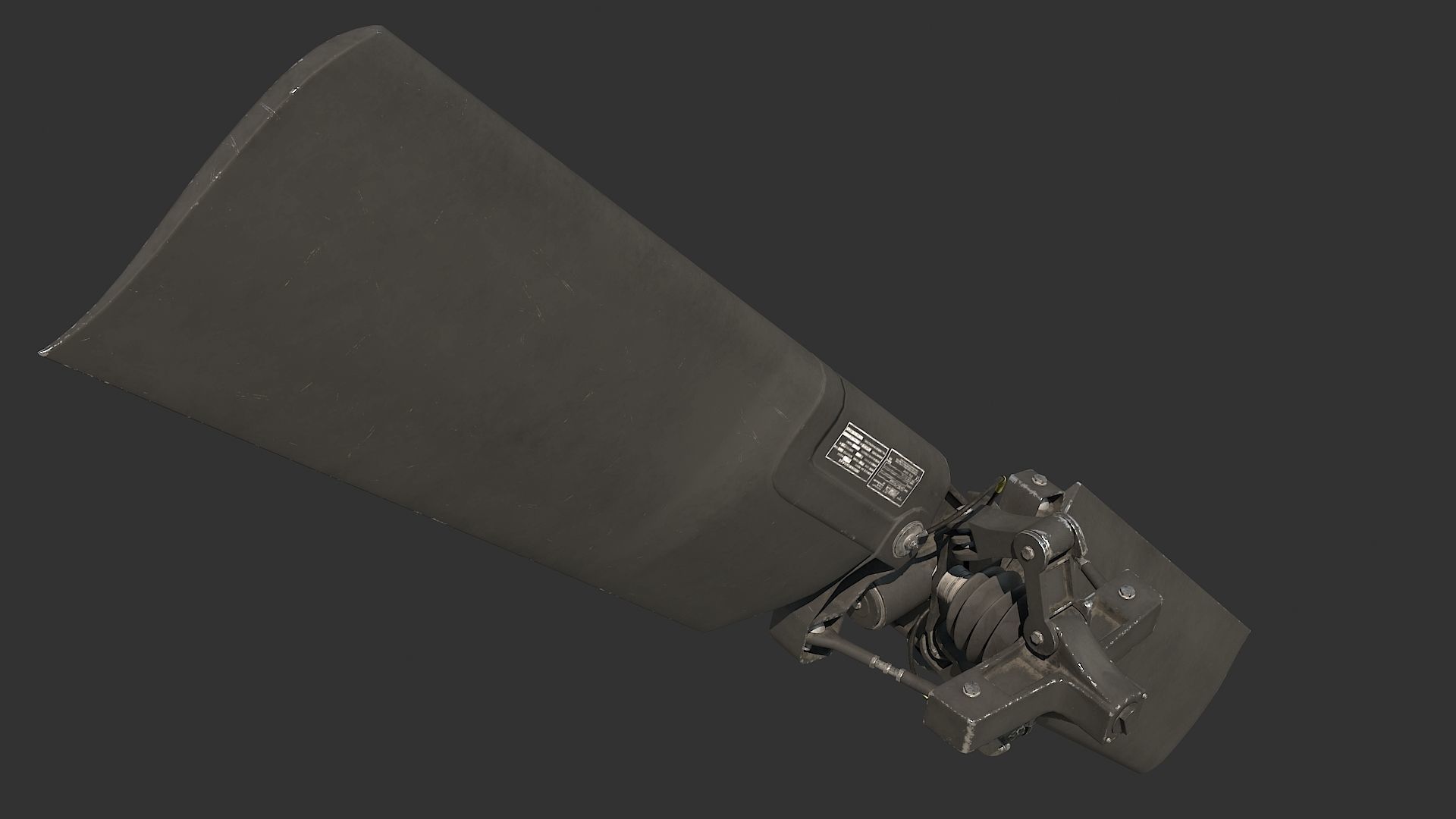 Tail Rotor T 129 Atak Helicopter 3D model 3D model_3