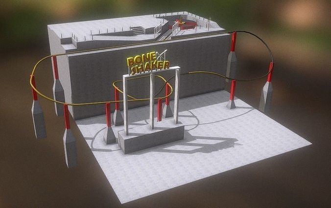 Jurassic Park Bone Shaker Track 3D model