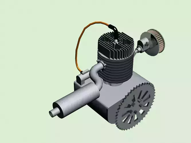 bicycle engine  3D model