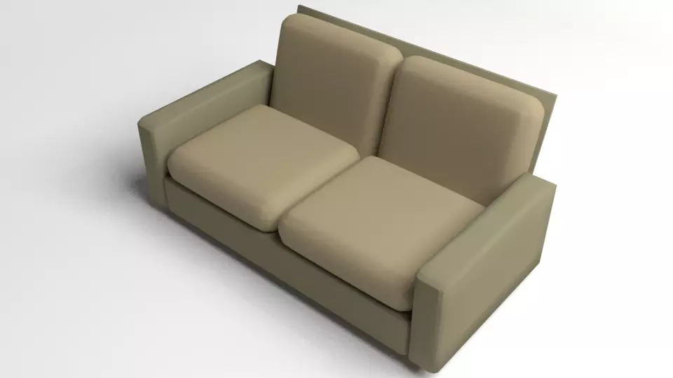 Sofa Two-Seater 1 3D model_0