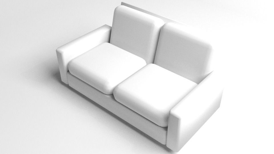 Sofa Two-Seater 1 3D model_4