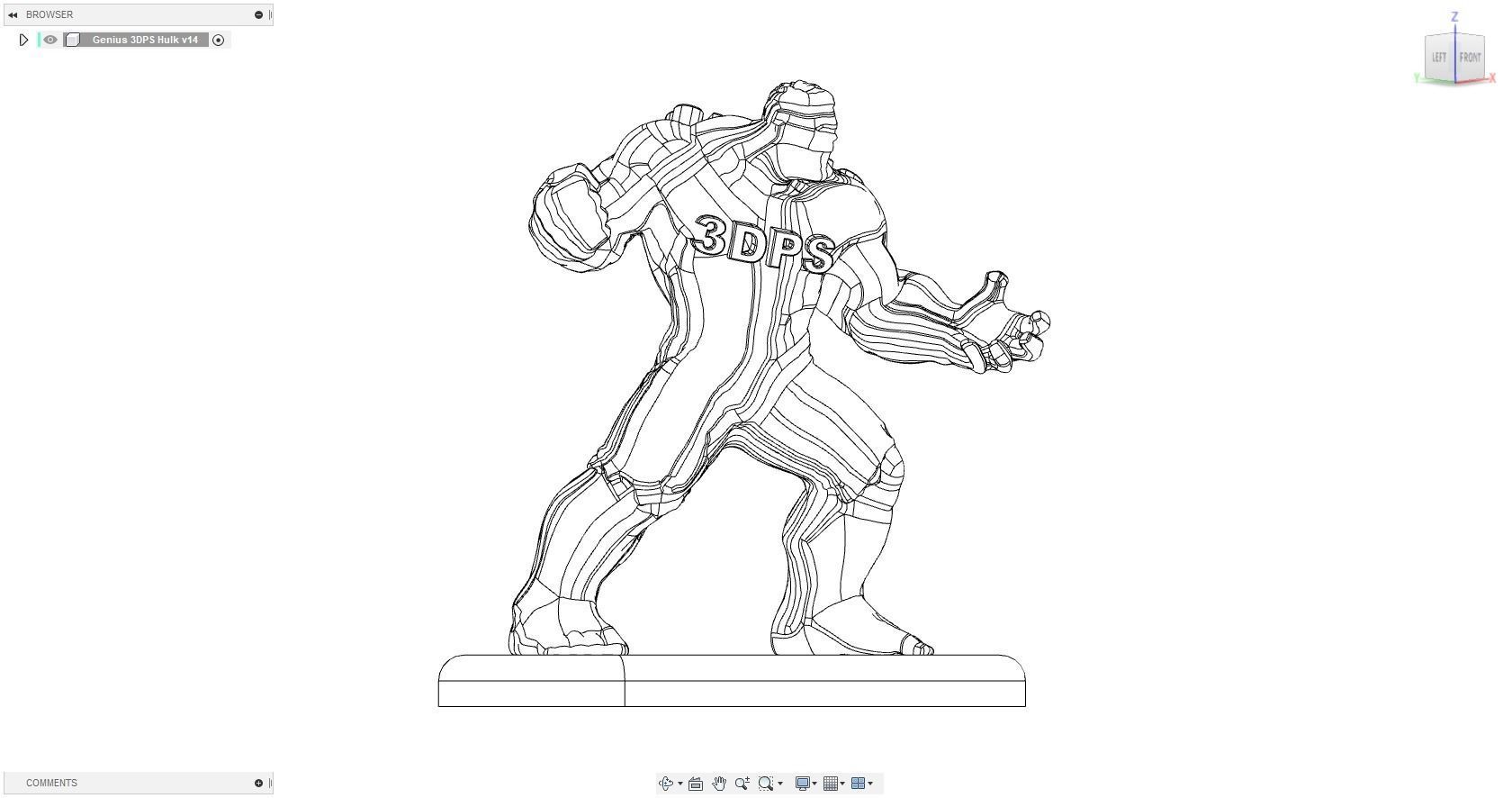 Genius 3DPS Hulk 3D print model_27