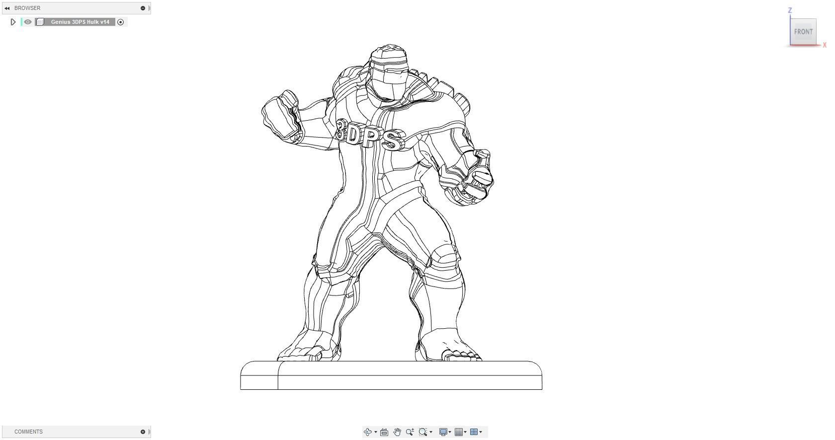 Genius 3DPS Hulk 3D print model_6