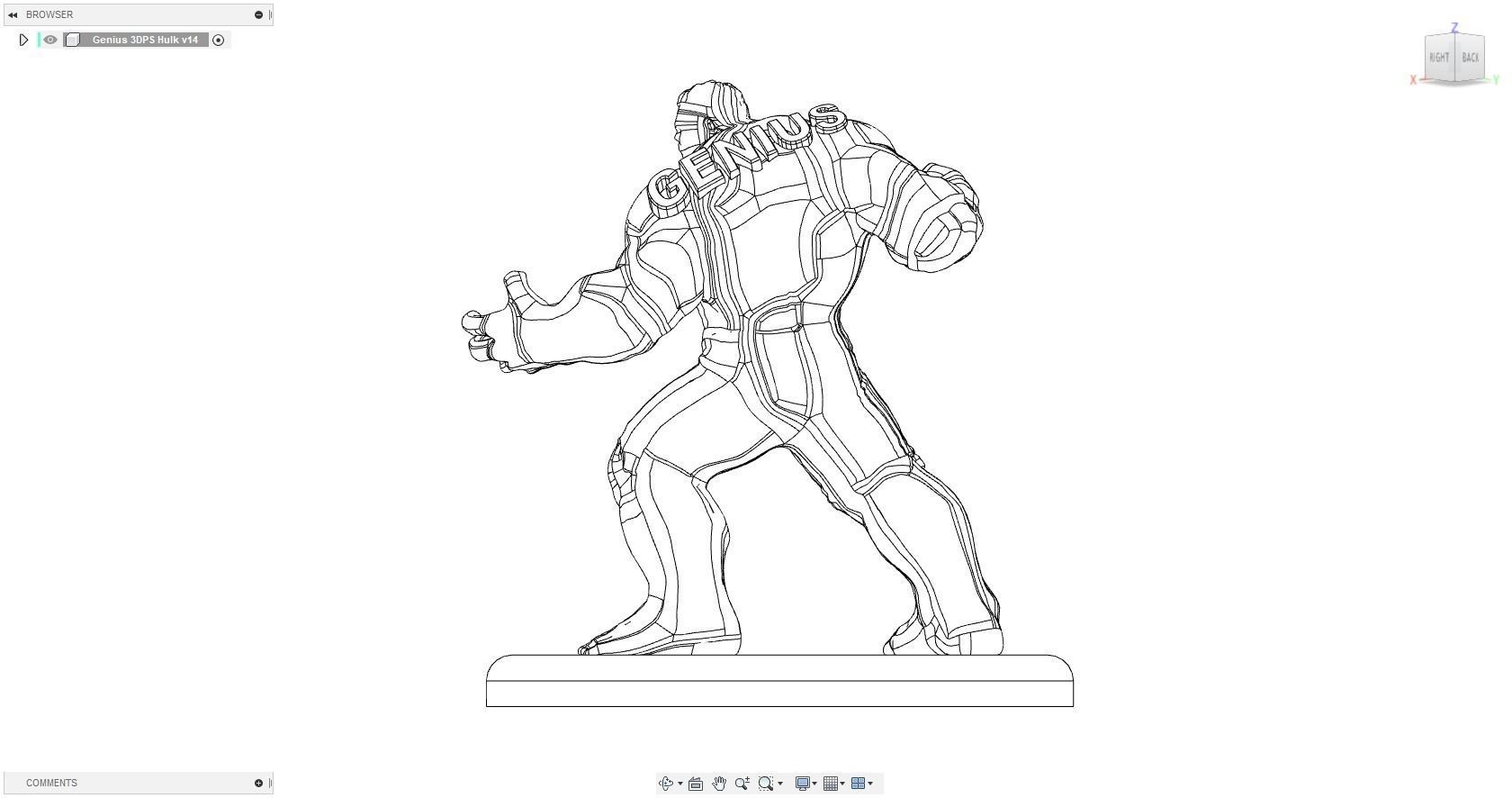 Genius 3DPS Hulk 3D print model_15