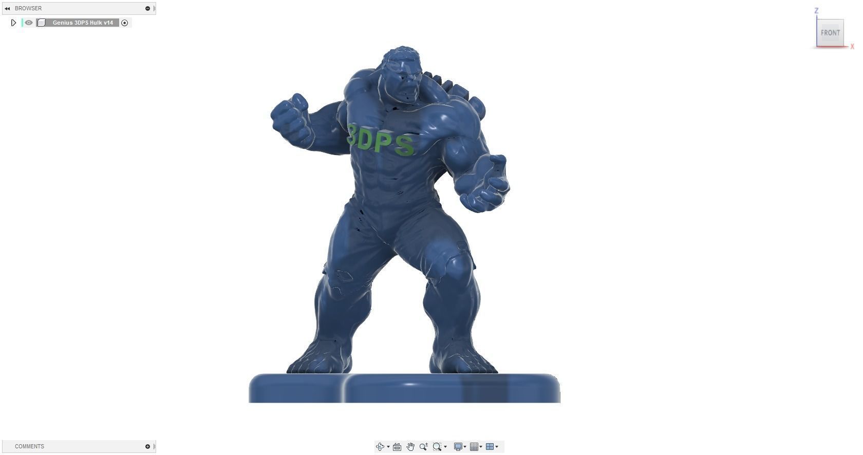 Genius 3DPS Hulk 3D print model_4
