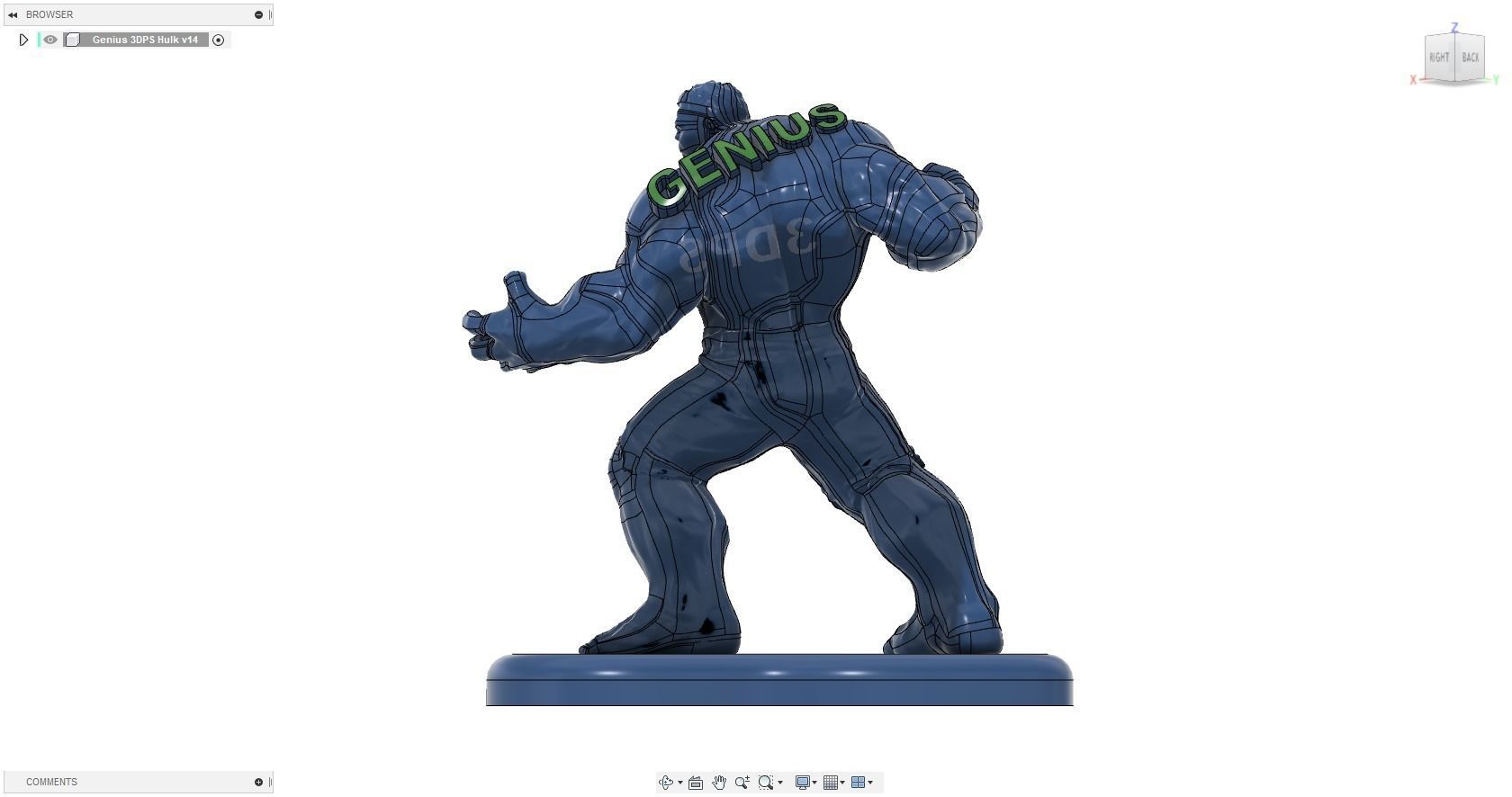 Genius 3DPS Hulk 3D print model_14