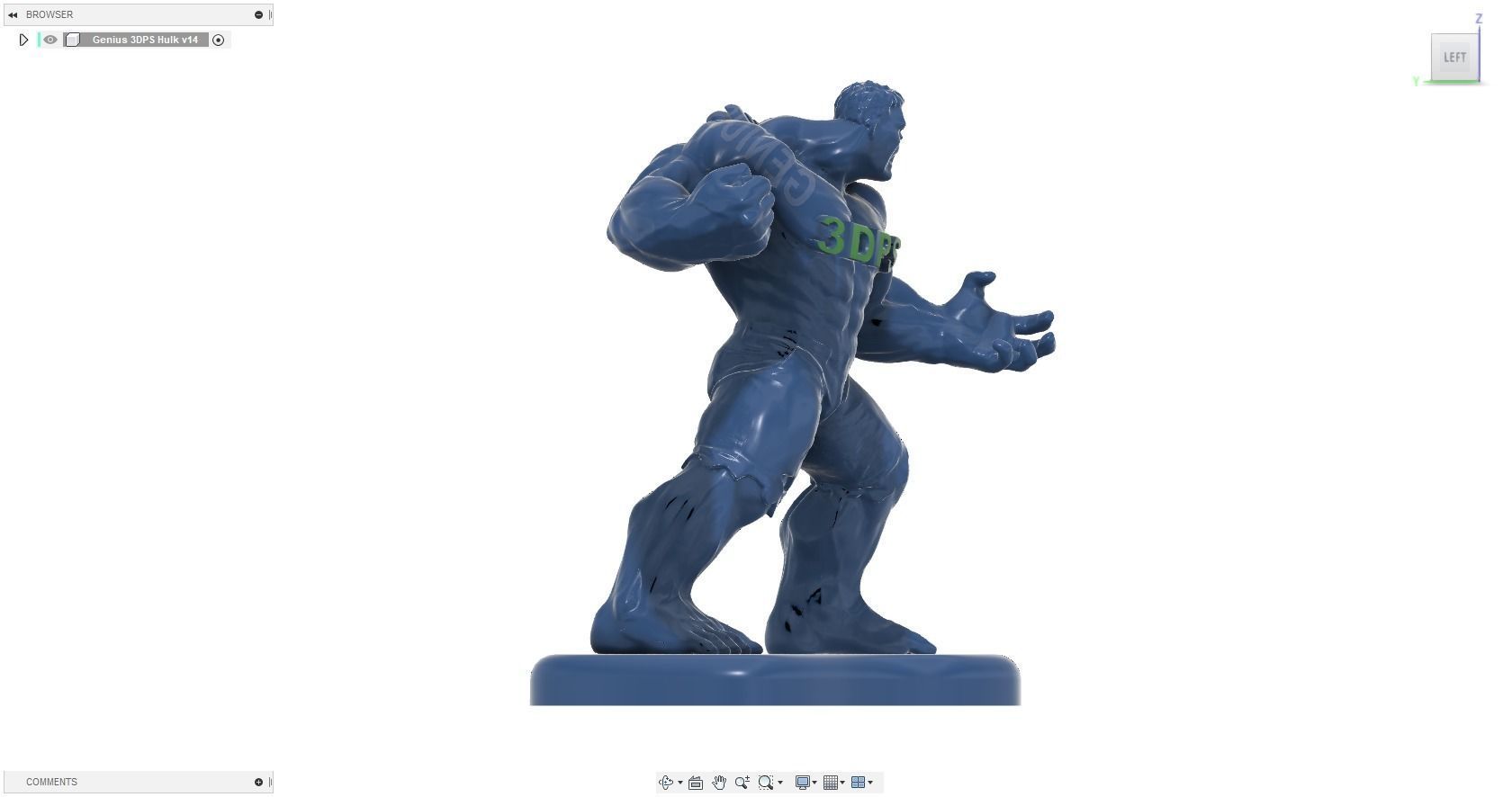 Genius 3DPS Hulk 3D print model_22