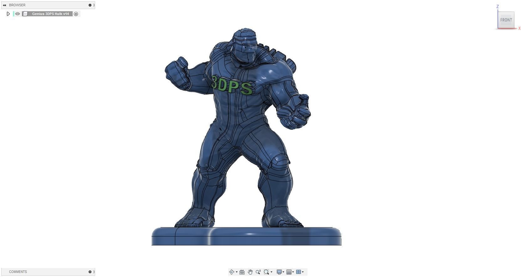 Genius 3DPS Hulk 3D print model_5