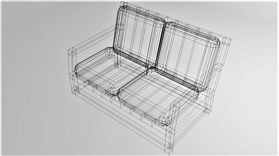Sofa Two-Seater 2 3D model_5