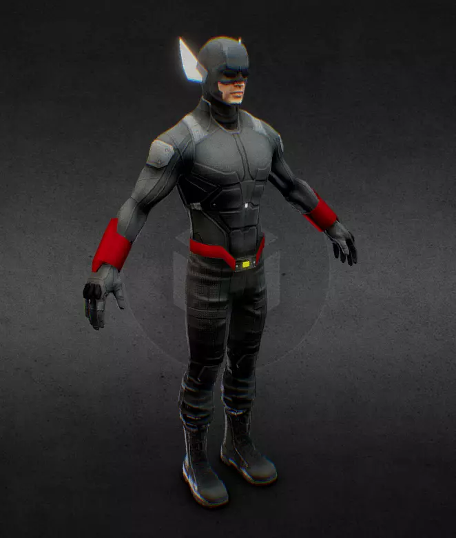 Gundala Armored Suit From Gundala Movie 2019 Low-poly 3D model_0