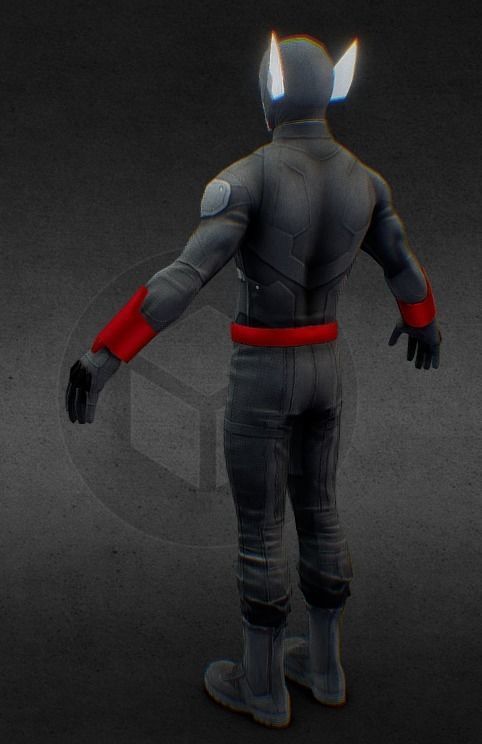 Gundala Armored Suit From Gundala Movie 2019 Low-poly 3D model_1