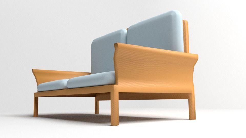 Sofa Two-Seater 5 3D model_3