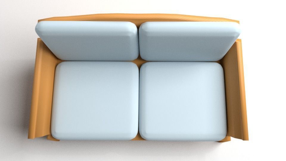 Sofa Two-Seater 5 3D model_2