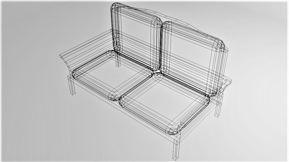 Sofa Two-Seater 5 3D model_5