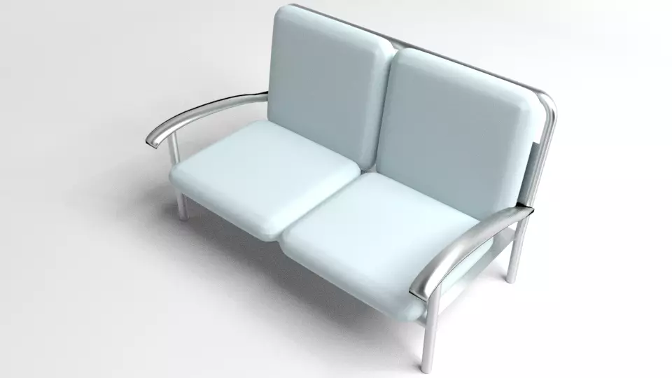 Sofa Two-Seater 7 3D model_0
