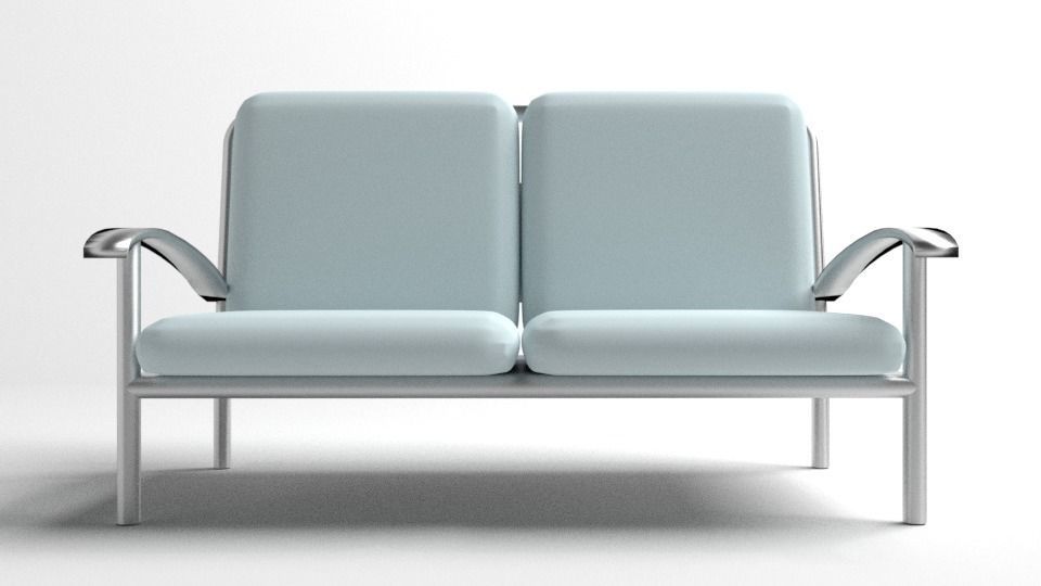 Sofa Two-Seater 7 3D model_1