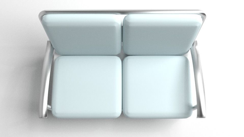 Sofa Two-Seater 7 3D model_2