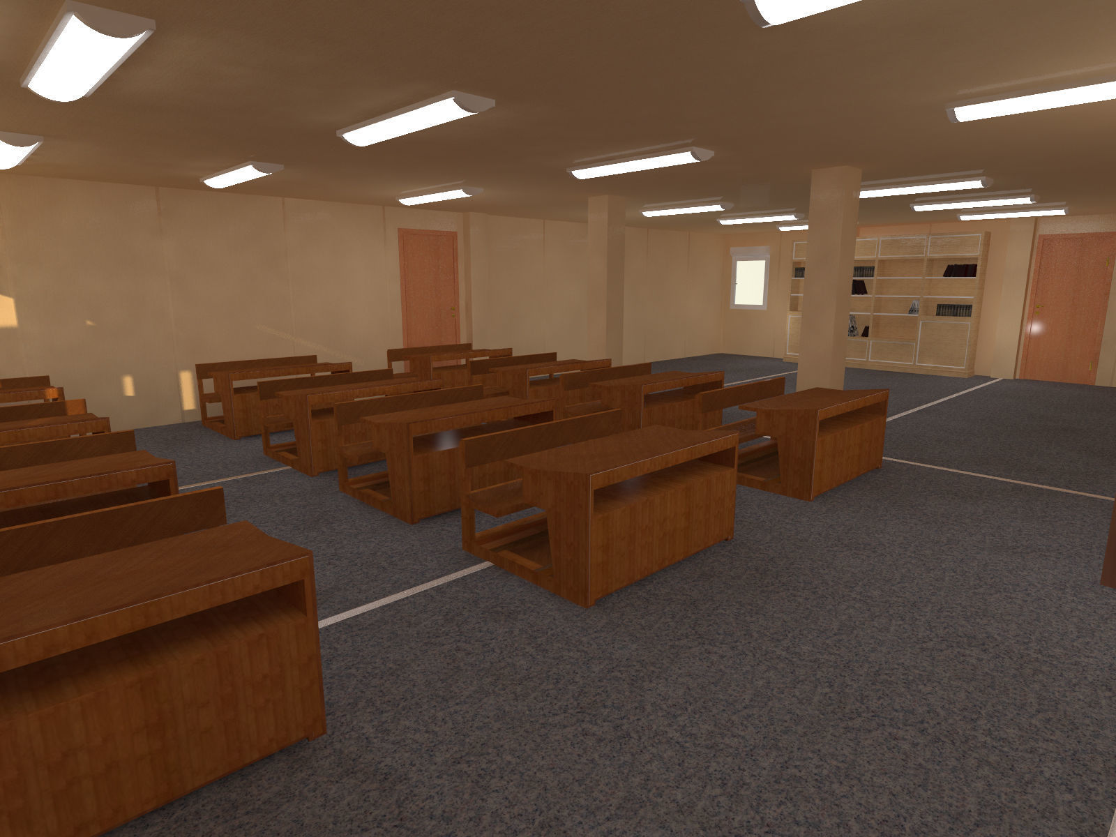 Kindergarten Modular Building 460m2 3D model_4