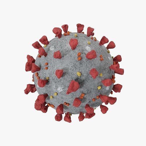 Coronavirus SARS-CoV-2 3D model