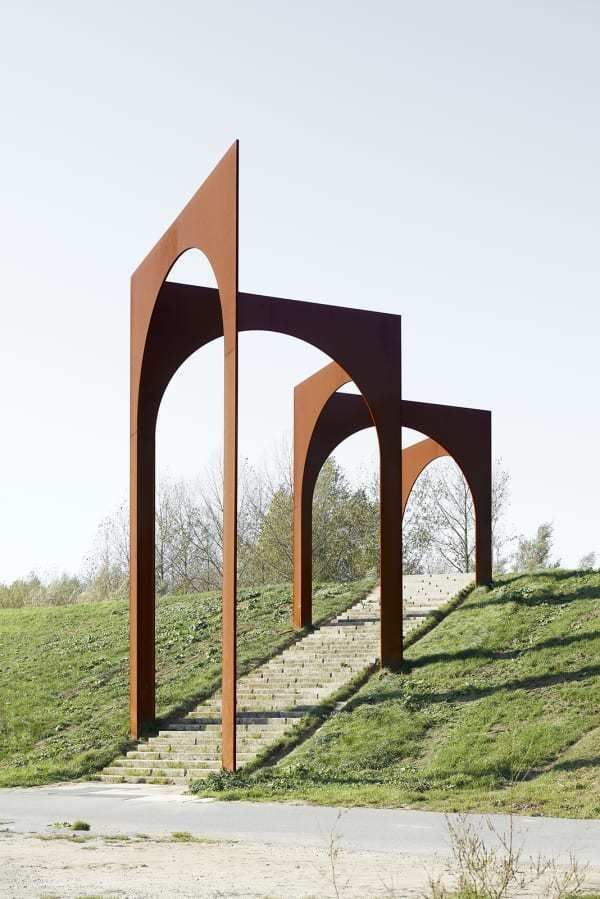 Corten Weathered Steel 3D model_1