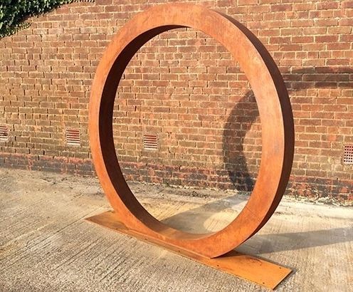 Corten Weathered Steel 3D model_2