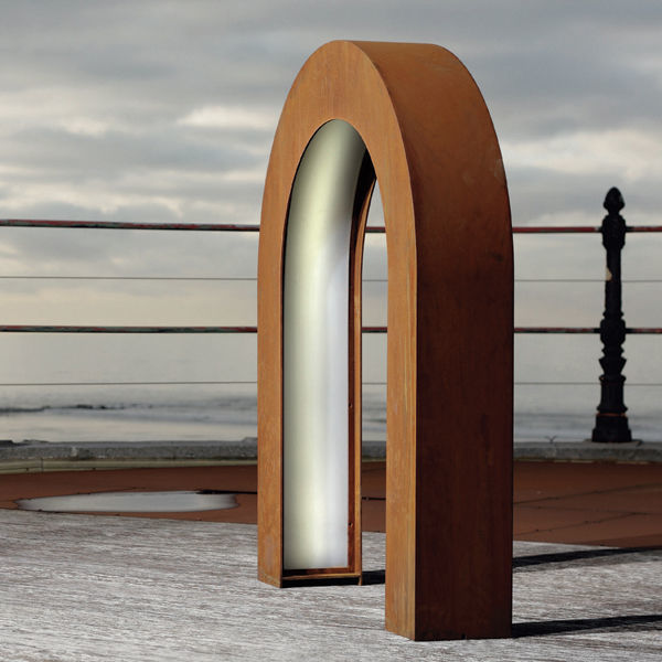 Corten Weathered Steel 3D model_3