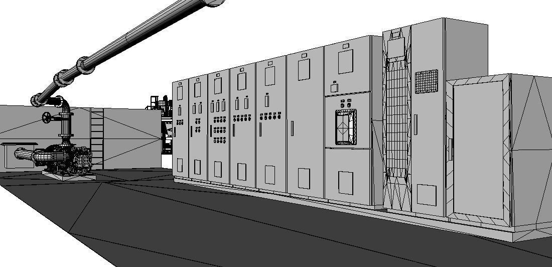 Complete underground mine installation 3D model_14