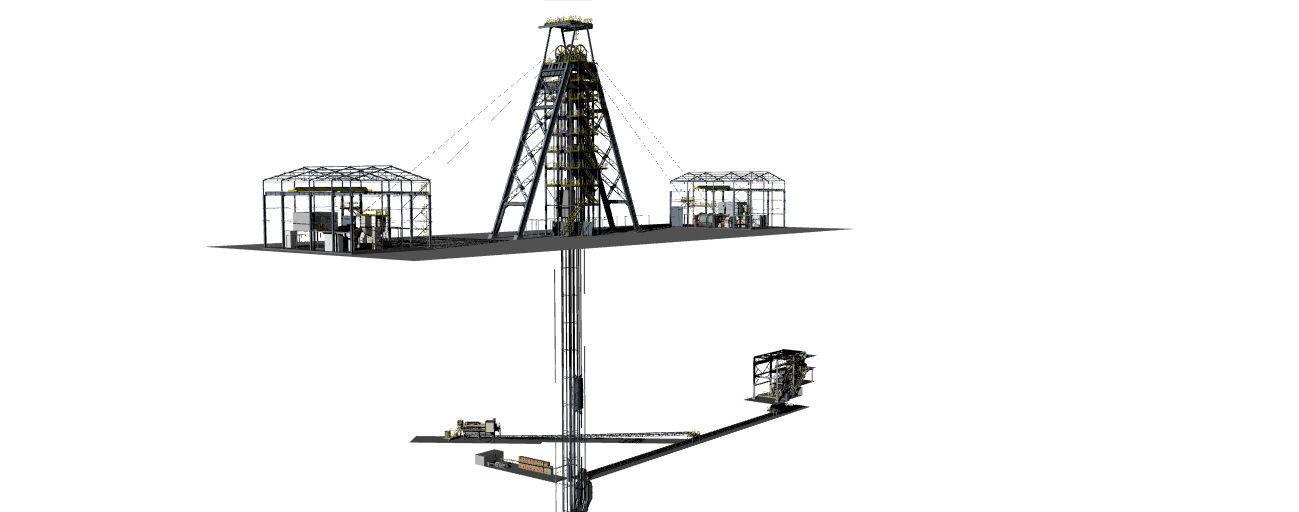 Complete underground mine installation 3D model_13