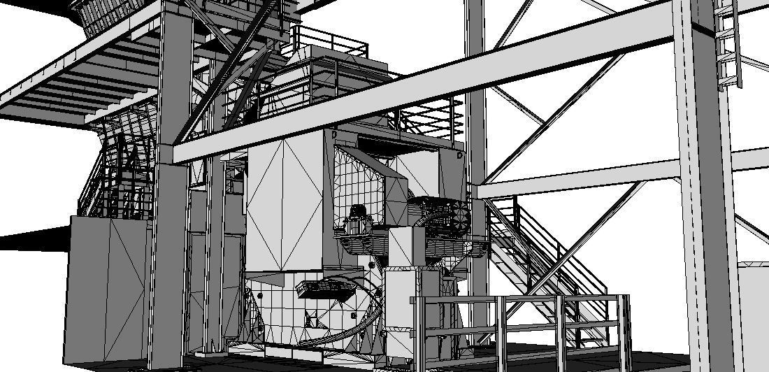 Complete underground mine installation 3D model_18