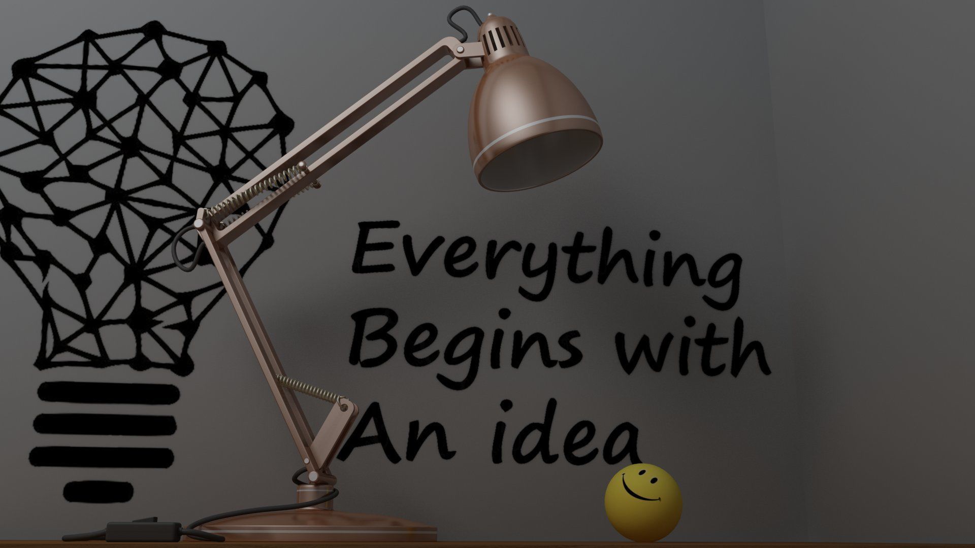 Study Table Lamp with Books and Pen Holder 3D model_41