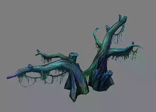 Game Model Arena - grass flowers trees 02 01