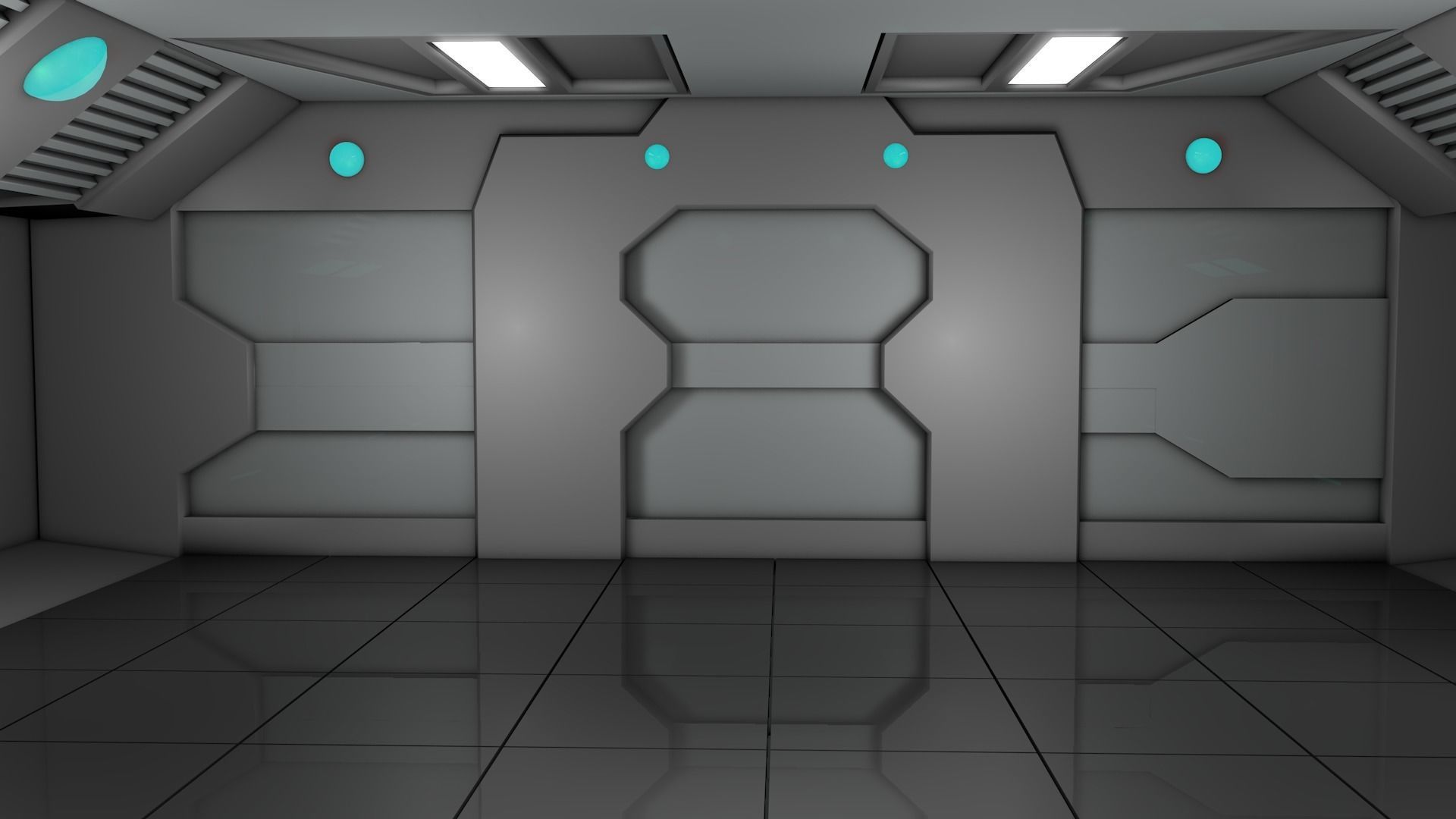 Sci Fi Room 3D model_5