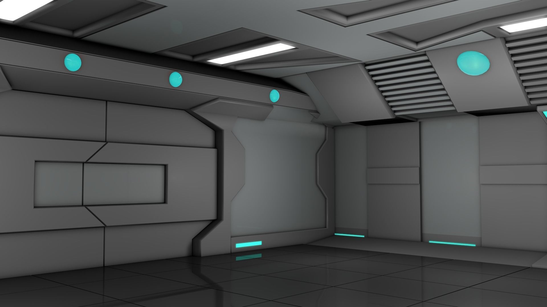 Sci Fi Room 3D model_3