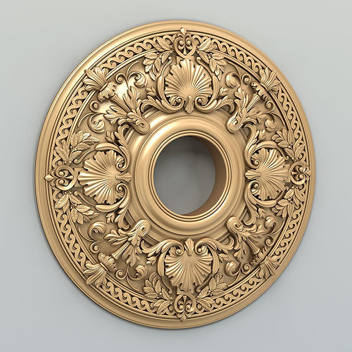 Round rosette 024 3D model