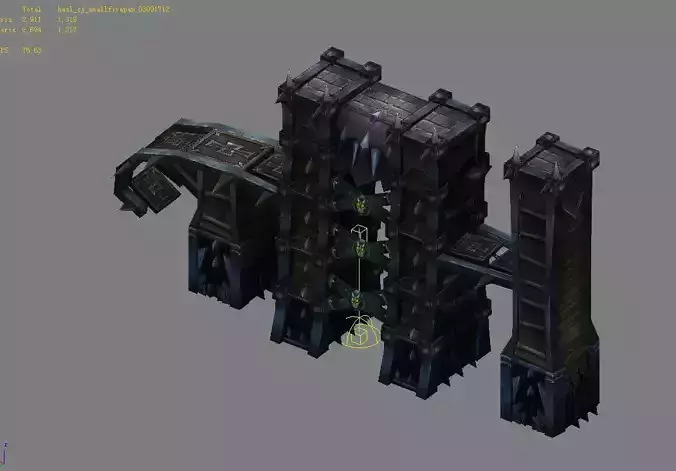 Game Model Arena - inferno mine entrance area 01