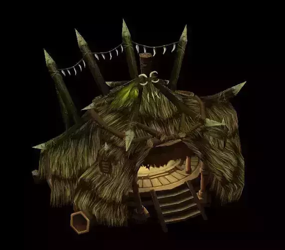 Game Model Arena - Lizard Man Cottage -01 01