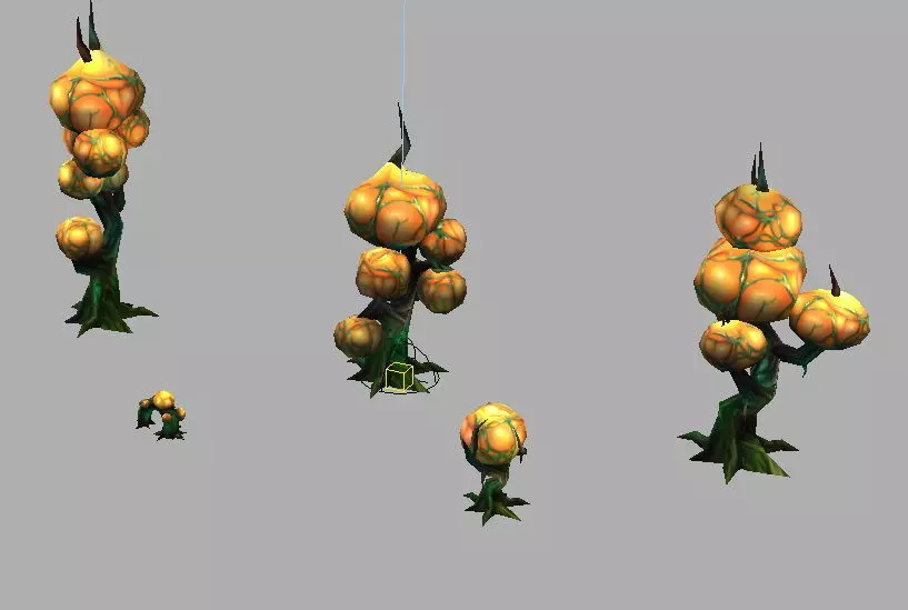 Game Model Arena - luminescent bacteria 01 3D model_0