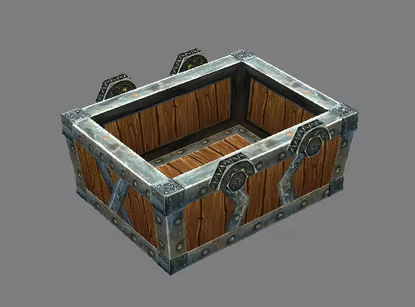Game Model Arena - mine box dwarf - large  01 3D model_0