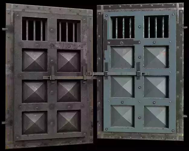 medieval Door - dungeon - PBR - AR VR