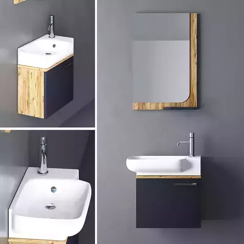 Modern Slim  Bathroom Cabinet 