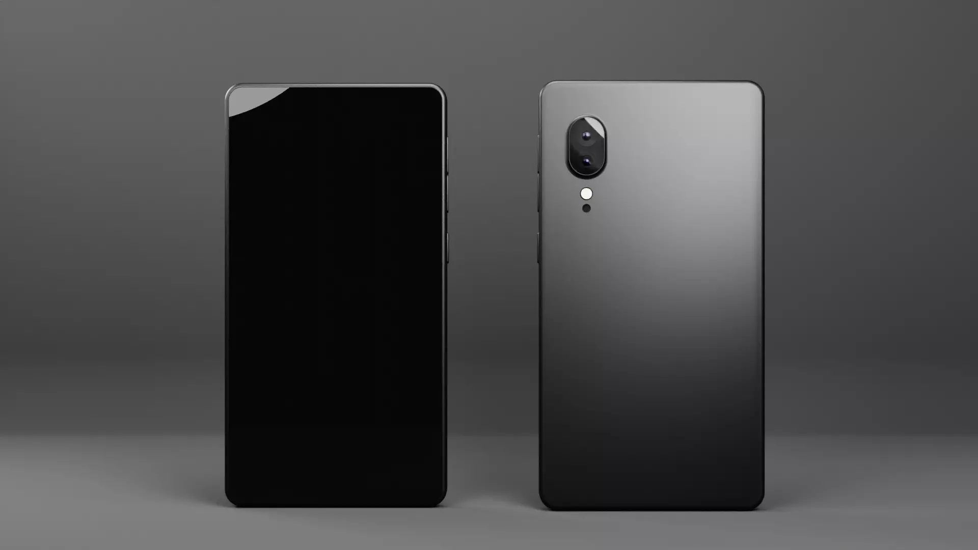 Smartphone 3 different colors Low-poly 3D model_0