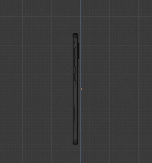 Smartphone 3 different colors Low-poly 3D model_7