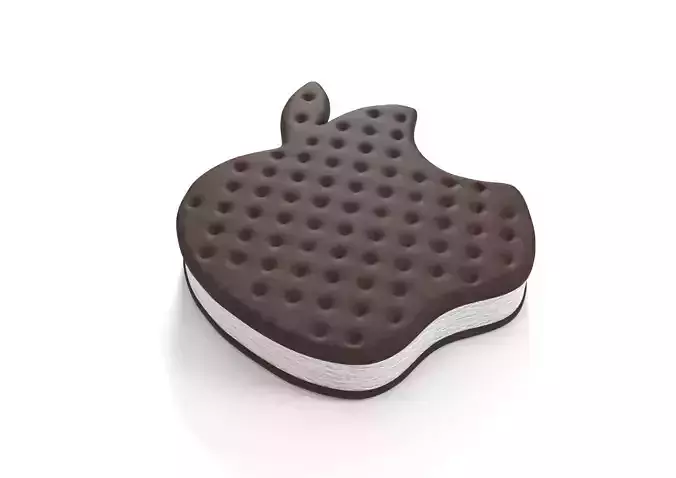 Apple Logo Ice Cream Sandwich 3D model