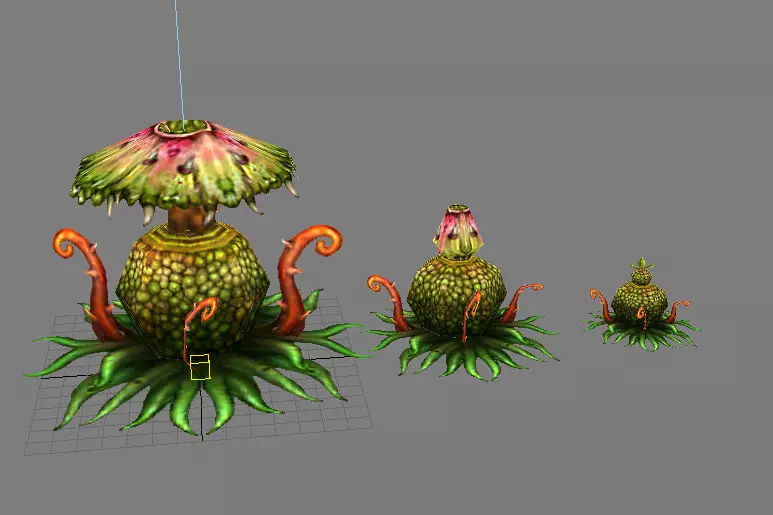 Game Model Arena - poison spore 01 3D model_0